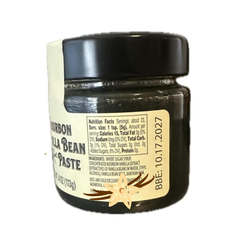 Bourbon Vanilla Bean Paste 4oz 113g (Two Bottles) (paste 2