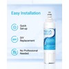 AQUA CREST ADQ73613401 Refrigerator Water Filter, Replacement for LG LT800P,