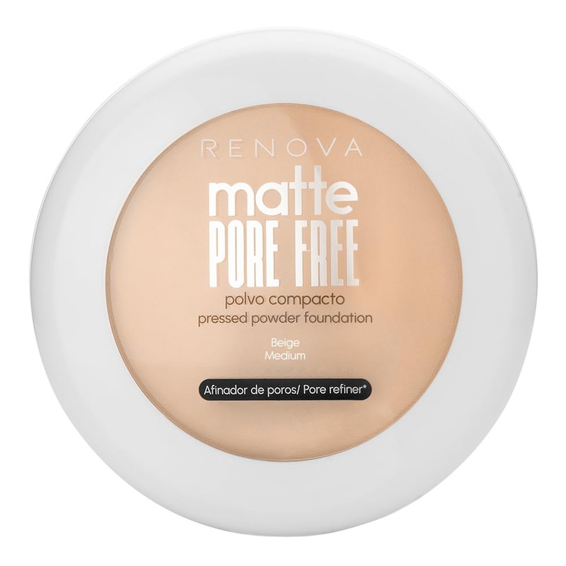 Renova Maquillaje En Polvo Pore Free Medium 10.5g