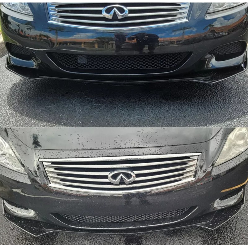 MQ Front Lip Splitter Chin Spoiler Black For Infiniti G37