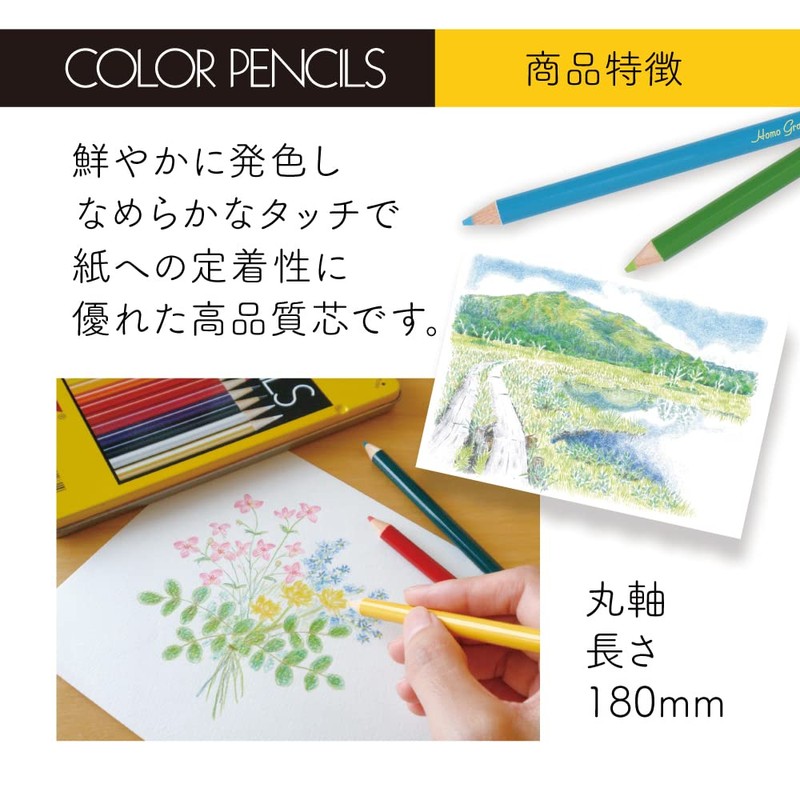 Tombow Colored Pencils In Roll Case With Mini Sharpener
