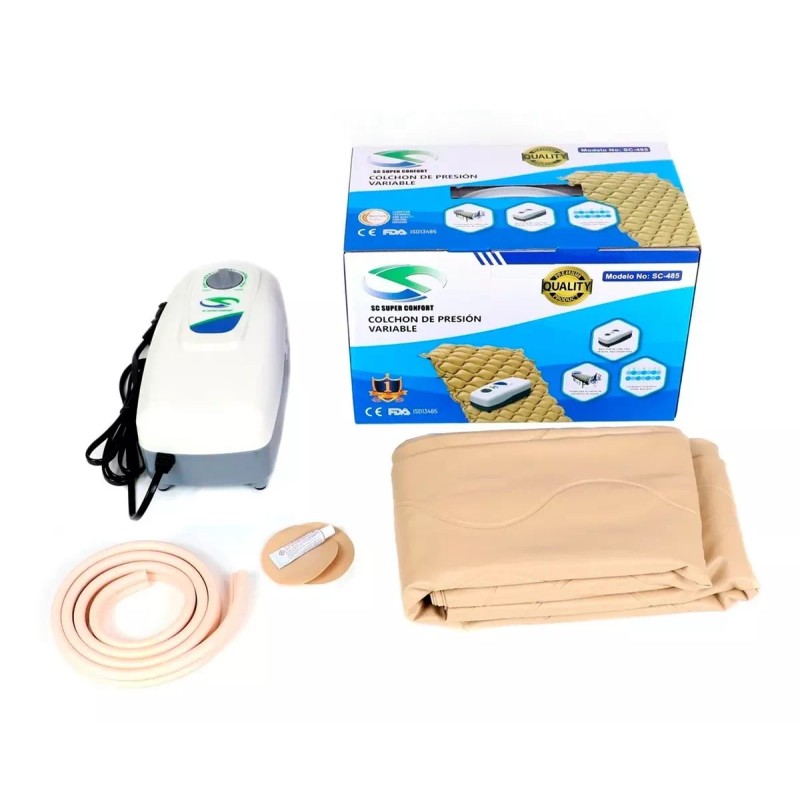SuperConfort Colchon Presion Alterna Antiescaras Antillagas Con Regulador