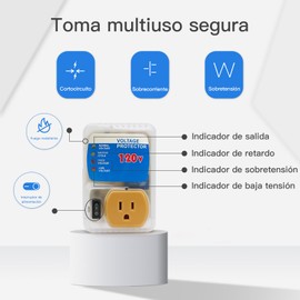 BSEED Protector contra sobretensiones para electrodomésticos, 3 tomas de corriente, protector contra sobretensiones, protector de voltaje, refrigerador contra sobretensiones, 1440 vatios, 120 V, 12 A (1 paquete)