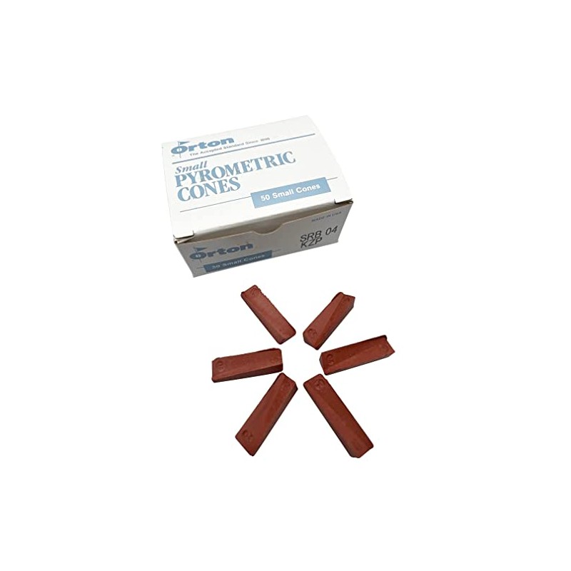 Pyrometric Cones For Monitoring Ceramic Kiln Firings-Cone 04 (1 Pkg/50)