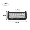 2 Pcs Car Storage Net Bags Black Mesh Organizer Nets