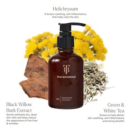True Botanicals Limpiador nutritivo transparente | Hidrata suavemente y refresca la piel seca | Tipos de piel grasa y sensible | Dermatológicamente pr