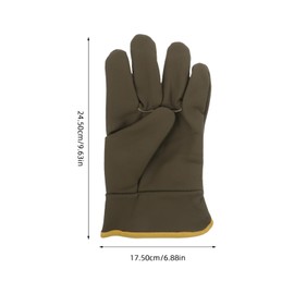 STOBAZA 1 Pair Welder Gloves Mechanic Gloves Short Welding Gloves Heat Resistant Work Gloves Dog Grooming Gloves Tool Gloves Electrician Gloves Safety Work Gloves Gardening Gloves Leather