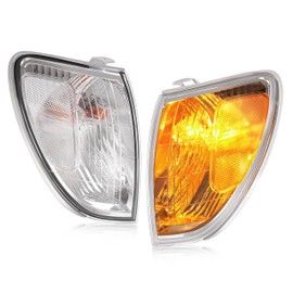 HECASA Pair Corner Lights Compatible with 1998-2004 Toyota Land Cruiser Replacement for 81520-60350 81510-60480 Corner Lamps Parking Light Assembly Plastic Clear Lens