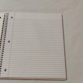 Pen + Gear 1 Subject #70 College Ruled Sheets 10.5" x 8" Spiral Notebook Red