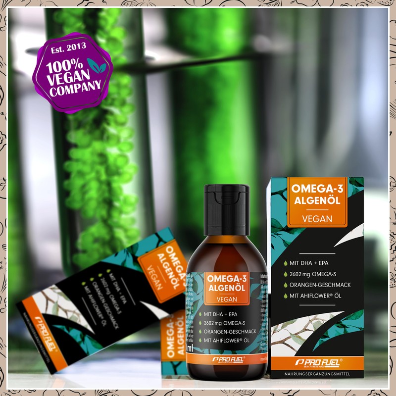 Omega-3 Algae Oil 200 ml - High Dose with 3665