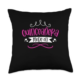Quince Años 15 XV Birthday Quinceanera Throw Pillow
