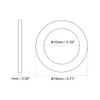 sourcing map M10 Flat Washer, 50 Pcs Copper Ring Flat
