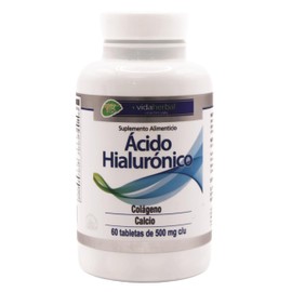 Acido Hialuronico - Suplementos Alimenticios Skin Care Cuidado de la Piel con Colageno y Calcio - Vitaminas para Mujer - Vitaminas para Hombre...     