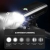 Bike Headlight 6000lm 6 Modes IPX6 Waterproof USB Charging 5