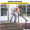 VEVOR Outdoor Stair Railing Kit, 5 FT Handrails 0-5 Steps,