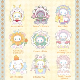 BEEMAI Emma Secret Forest Birthday Party Series 8PCs Mystery Box Cute Figures Collectibles Birthday Gift (Whole Set)