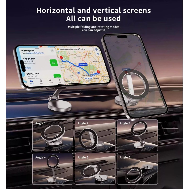 Magnetic Car Phone Holder Mount Dashboard Desktop Stand For MagSafe