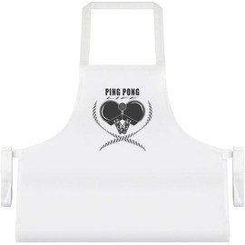 Azeeda 'The Heart of Table Tennis' Unisex Cooking Apron (AP00077372)