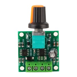 DC 1.8~12V Under 2A Low Voltage Motor Speed Controller, PWM Motor Speed Regulator Tool Equipm for Like Car Wiper Motor, Exhaust Fan(1.3 X1.3 X 0.6In)