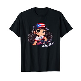 Puerto Rican Princess Little Girl Boricua Flag Kid Hat BGirl T-Shirt