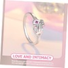 Healeved 3sets 2pcs Opening Rings for Couples Creative Lover Jewelry