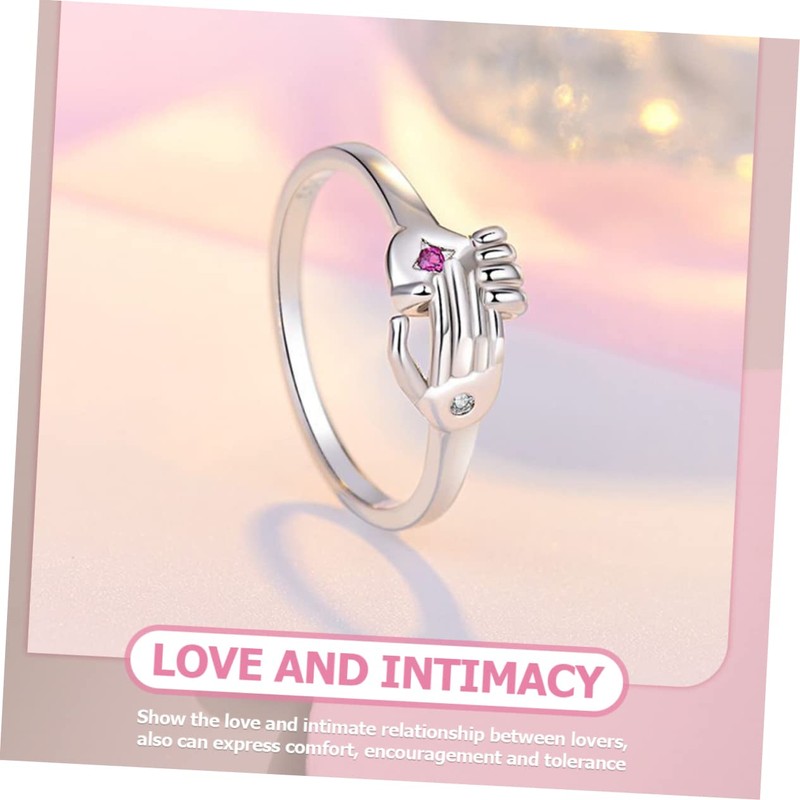 Healeved 3sets 2pcs Opening Rings for Couples Creative Lover Jewelry