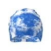 Yilad Tie Dye Blue Beanie Slouchy Chemo Hats, Skull Caps