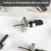 Surfing Accessories Set of 6 – Stainless Steel Fin Screws