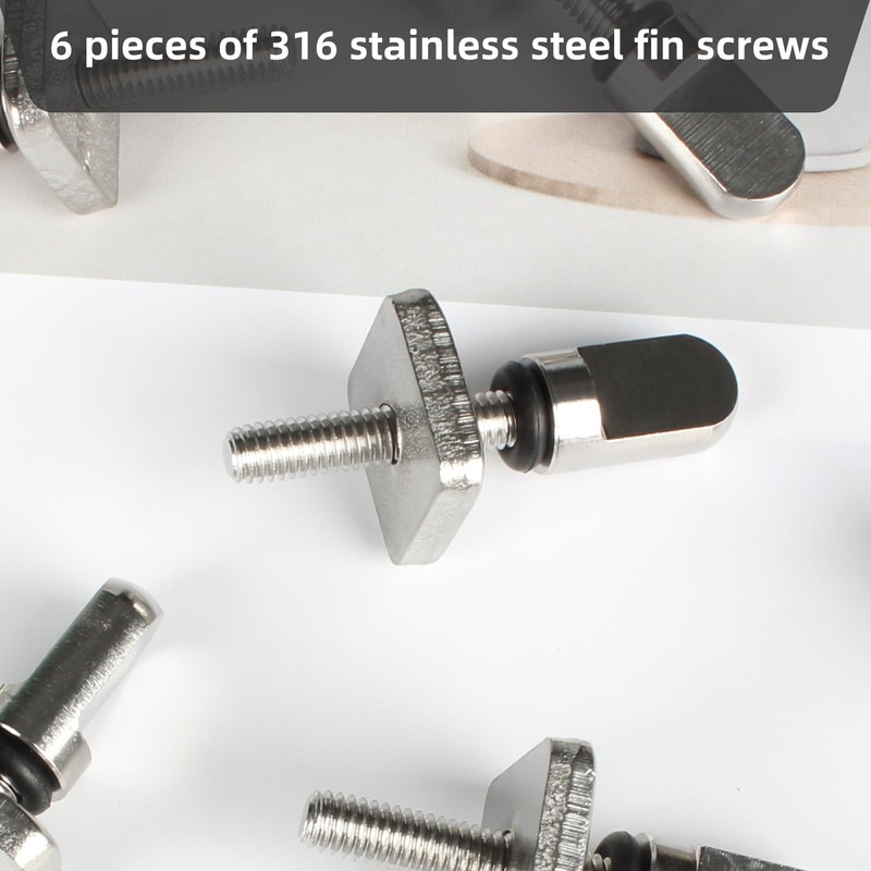 Surfing Accessories Set of 6 – Stainless Steel Fin Screws