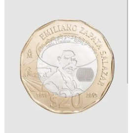 Moneda Conmemorativa 100 Años Emiliano Zapata