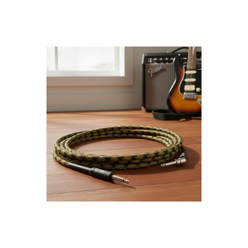 Fender Cable de instrumento profesional de 18.6 pies en ángulo