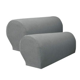 Golden Apple LERTREE 1 Pair Sofa Arm Slipcovers Elastic Sofa Armrest Protectors Removable Chair Sofa Armrest Covers (Light Gray)