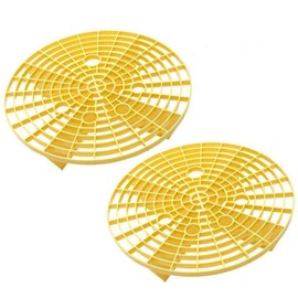 2 X 9.25 Inch (23.5cm) Car Wash Washboard Insert Bucket Dirt Remover Filter Yellow