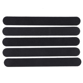 5pcs Profestional Black Straight Sanding Nail File Double Sided Round Head Nail File Salon Nail Art Tool for Natural Nails,Fales Nails and Nail Extensions 7 x 0.8 x 0.2in