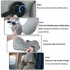 BREENHILL Hooded Neck Pillow Can Conceal Your Face, Inflatable Footrest