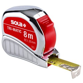 Sola TM 8 8 m"Trimatic" Tape Measure - Red/Black
