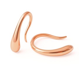 Noelmarket 925 Women's Metal Hypoallergenic Earrings, Drop Earrings, Hoop Earrings, Silver, Sterling Silver