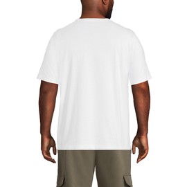 Lands' End Mens Short Sleeve Super-T Tee White Regular Large