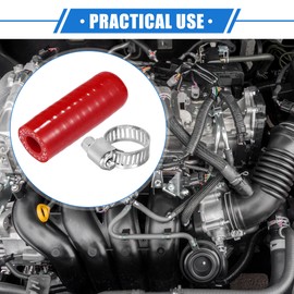 VekAuto Reinforced Silicone Coolant Cap Kit, 0.31" ID Turbo Bypass Valve Cap Universal for Car Vacuum Throttle Body Water Port Fix Leak High Temperature Resistant Silicone Red