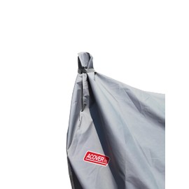 acoveritt Heavy Duty Charcoal Grill Offset Smoker Cover, Outdoor Smokestack BBQ Cover, Special Fade and UV Resistant Material, Fits Brinkmann Trailmaster, Char-Broil, Dyna-Glo and More Grey