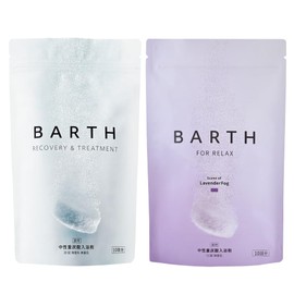 BARTH Neutral Bicarbonate Bath Salts + Bath Fee Beauty 9 Tablets x 2 Types Set (30 Tablets + LavenderFog 30 Tablets)