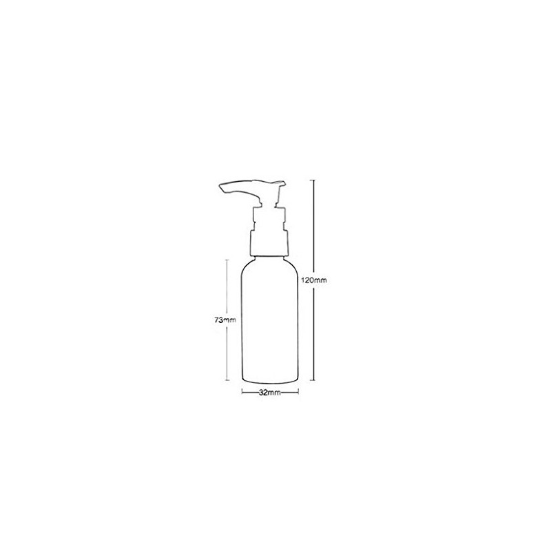 50ML(1.7 OZ) Multicolor Plastic with White Pumps Lotion/Soap Dispenser Bottle
