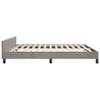 vidaXL Velvet Bed Frame Platform Bed, Scandinavian Style/Slats Support/No Box