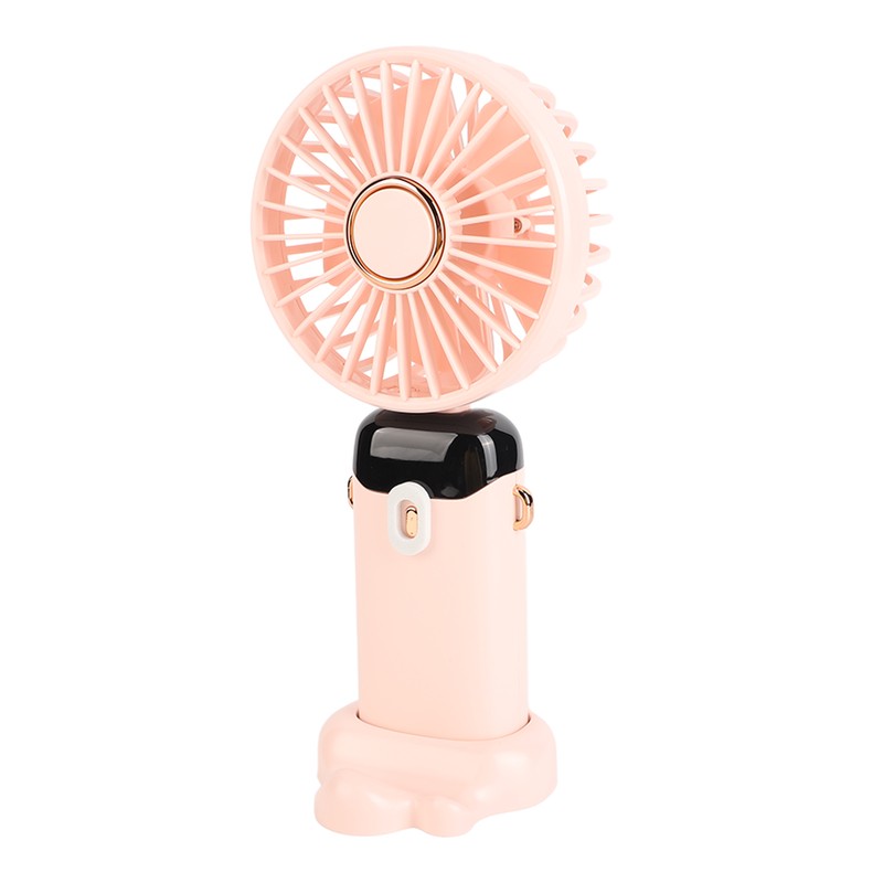 Mini Handheld Fan ABS Portable Digital Display USB Charging Foldable