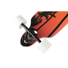 Krown Freestyle Elite Drop Through Longboard, 9.25x36-Inch