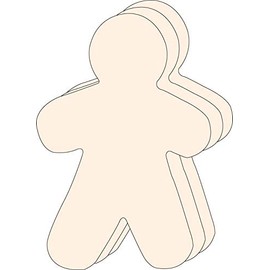 8” x 10” Person Single Color Super Cut-Outs, 15 Cut-Outs in a Pack for Around The World, Unity in Diversity Kids’ Craft Projects for School/Classroom.