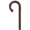Men Crook Cane Stepped/Scorched Oak  -Affordable Gift! Item #HAR-9007100