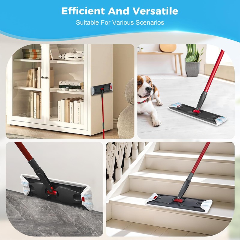 6 Pack Mop Replacement Pads for O-Cedar H2prO Flat Mop,