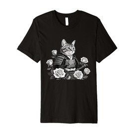 Samurai Cat Dragon Premium T-Shirt