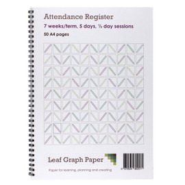 Attendance Register Book School Class Mark Book - 50 A4 Pages - Board Backed